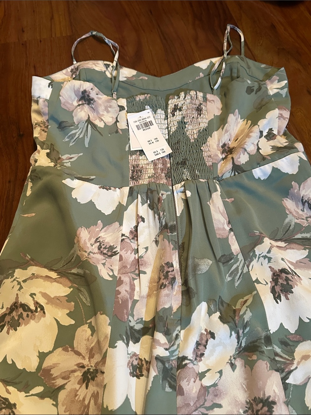Abercrombie & Fitch Sage Green Floral Slip Maxi Dress - Picture 6 of 7